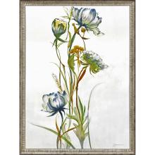 Paragon 13912 - Late Summer Wildflower I Framed Art, Green, Gray, Silver Frame Color, 33"W 13912