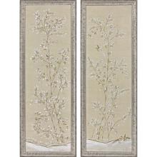 Paragon 14118 - Chanterelle Framed Art, Set of 2, Brown, Silver Frame Color, 17"W 14118