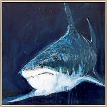 Paragon 14602 - The Great White Canvas, Blue, Silver Frame Color, 60"W 14602