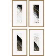 Paragon 14719 - Eclipse Framed Art, Set of 4, Blue, Gold Frame Color, 15"W 14719