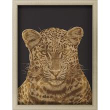 Paragon 14787 - Leopard Portrait Framed Art, Orange, Gold Frame Color, 27"W 14787