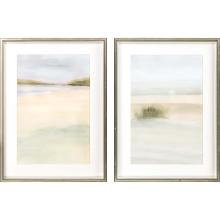 Paragon 14796 - Island Calm I Framed Art, Set of 2, Blue, Silver Frame Color, 24"W 14796