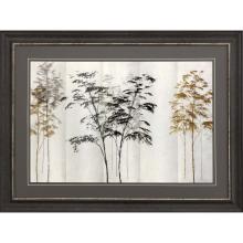 Paragon 14986 - Saplings in a Haze Framed Art, Black, Brown Frame Color, 48"W 14986