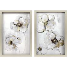 Paragon 14990 - Silver Finesse Framed Art, Set of 2, Gray, Silver Frame Color, 23"W 14990