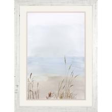 Paragon 15084 - Soft Beach Grass I Framed Art, Blue, White Frame Color, 37"W 15084