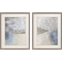 Paragon 15123 - Coastal Framed Art, Set of 2, Blue, Silver Frame Color, 26"W 15123