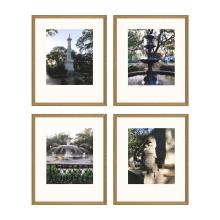 Paragon 15160 - Southern Sunsets Framed Art, Set of 4, Green, Gold Frame Color, 17"W 15160