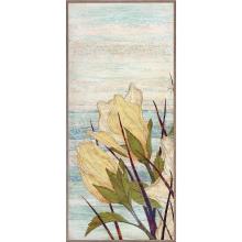 Paragon 15235 - Tower Flowers I Framed Art, Blue, Silver Frame Color, 17"W 15235