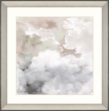 Paragon 15275 - Faded Clouds - Dream Framed Art, White, Silver Frame Color, 42"W 15275