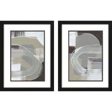 Paragon 15298 - Arching Neutrals Framed Art, Set of 2, Gray, Black Frame Color, 26"W 15298