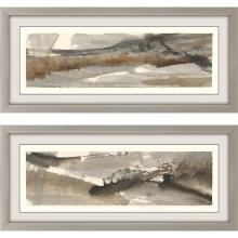 Paragon 15308 - Brush Scape I Framed Art, Set of 2, Black, Silver Frame Color, 43"W 15308