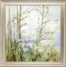 Paragon 15311 - Sunny Breeze Framed Art, Green, Silver Frame Color, 43"W 15311