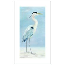 Paragon 15417 - Coastal Calm I Framed Art, Blue, White Frame Color, 30"W 15417