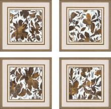 Paragon 15468 - Breath of Air Framed Art, Set of 4, Brown, Gold Frame Color, 19"W 15468