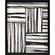 Paragon 15480 - Sentiment Stripes I Framed Art, Black, Black Frame Color, 35"W 15480