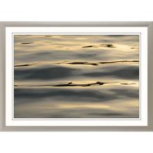 Paragon 15489 - Calm Ripple Flow Framed Art, Gray, Silver Frame Color, 43"W 15489