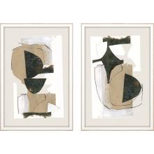 Paragon 15604 - Hampstead Heath Framed Art, Set of 2, Beige, White Frame Color, 18"W 15604