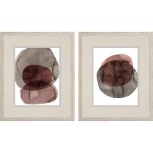 Paragon 15659 - Organic Sketch I Framed Art, Set of 2, Pink, White Frame Color, 26"W 15659