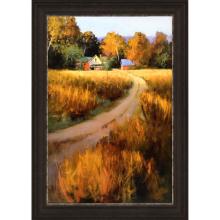 Paragon 15798 - Autumn Fields Framed Art, Yellow, Brown Frame Color, 30"W 15798