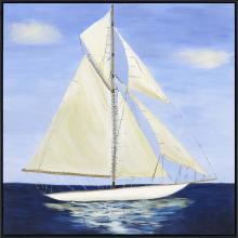 Paragon 22079 - Sail Away Canvas, Blue, Black Frame Color, 55"W 22079