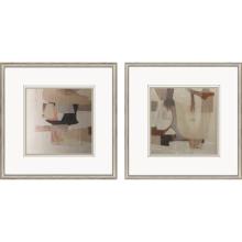 Paragon 22534 - Silver Shadows I Framed Art, Set of 2, Silver, Brown, Silver Frame Color, 27"W 22534