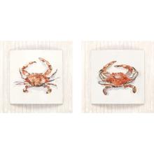 Paragon 22582 - Crusty Crab - Convex Outdoor Art, Set of 2, Red, 24"W 22582