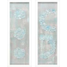 Paragon 22589 - Rocky I Framed Art, Set of 2, Blue, White Frame Color, 10"W 22589