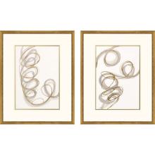 Paragon 22632 - Radiant Spiral I Framed Art, Set of 2, Gold Leaf, Gold Frame Color, 23"W 22632