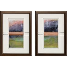 Paragon 22651 - Storm I Framed Art, Set of 2, Green, Gold Frame Color, 18"W 22651