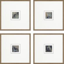 Paragon 22696 - Metamorphosis I Framed Art, Set of 4, Blue, Gold Frame Color, 21"W 22696