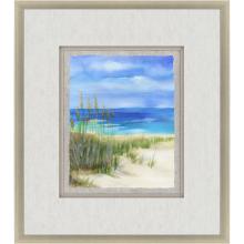 Paragon 22724 - Seaside I Framed Art, Blue, Silver Frame Color, 33"W 22724