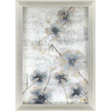 Paragon 2548 - Serene Blossoms I Framed Art, Blue, Silver Frame Color, 24"W 2548