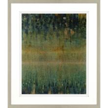 Paragon 2785 - Rain Abstract Framed Art, Green, Silver Frame Color, 43"W 2785