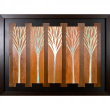 Paragon 2831 - Forest for the Trees Framed Art, Rust, Brown, Brown Frame Color, 63"W 2831