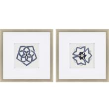 Paragon 2969 - Parklane I Framed Art, Set of 2, Blue, Silver Frame Color, 27"W 2969