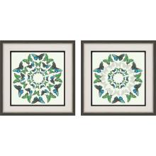 Paragon 31002 - Bittersweet Symphony Framed Art, Set of 2, Blue, Black Frame Color, 24"W 31002