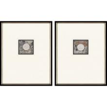 Paragon 31036 - Angelic Intaglio Framed Art, Set of 2, Beige, Black Frame Color, 20"W 31036