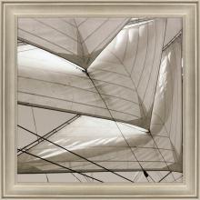 Paragon 31047 - Sails Framed Art, Beige, Silver Frame Color, 42"W 31047