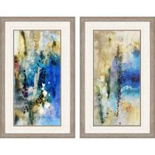 Paragon 31075 - Immerge Framed Art, Set of 2, Blue, Silver Frame Color, 26"W 31075