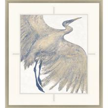 Paragon 31080 - Plumage I Framed Art, Beige, Silver Frame Color, 35"W 31080