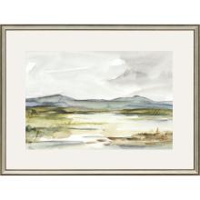 Paragon 6134 - Overcast Wetland I Framed Art, Green, Silver Frame Color, 32"W 6134