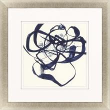 Paragon 6221 - Sumi-E Abstract I Framed Art, Blue, Gold Frame Color, 35"W 6221