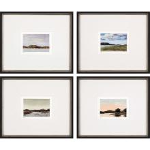 Paragon 6535 - Land Study I Framed Art, Set of 4, Gray, Black Frame Color, 20"W 6535