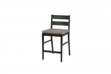 Ratana FN54440ASG-FO5116 - Lucia Counter Chair, Taupe, Ash Gray Frame, 18.5"W FN54440ASG-FO5116