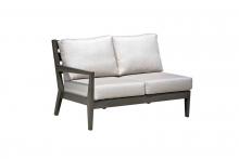 Ratana FN54452ASG-L-FO5116 - Lucia Sectional 2-Seater Left Arm, Taupe, Ash Gray Frame, 51.5"W FN54452ASG-L-FO