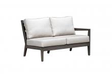 Ratana FN54452ASG-R-FO5115 - Lucia Sectional 2-Seater Right Arm, Canvas, Ash Gray Frame, 51.5"W FN54452ASG-R-