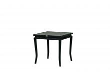 Ratana FN55005BRN - Copacabana End Table, Brown Top, Black Frame, 21.5"W FN55005BRN