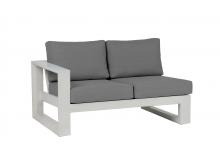 Ratana FN57052WHT-L-FO5116 - Element 5.0 Sectional 2-Seater Left Arm, Taupe, Whitewash Frame, 56.5"W FN57052W