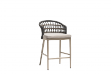Ratana FN60140LPR-FO5116 - Coconut Grove Counter Chair, Taupe, Pearl Frame, Lithium Pearl Durastrap, 25.5"W