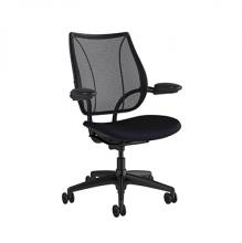 Humanscale L111BM10FT10------- - Liberty Task Chair, Black Seat, Black Monofilament Stripe Back, Black